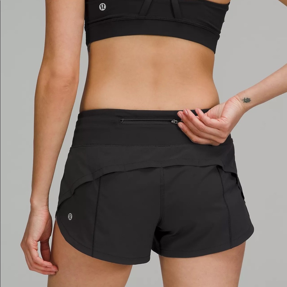 lululemon speed up short black